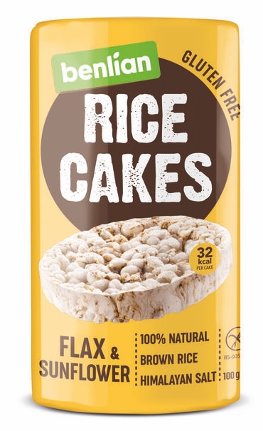 Benlian Rice cake Flax & Sunflower 100g